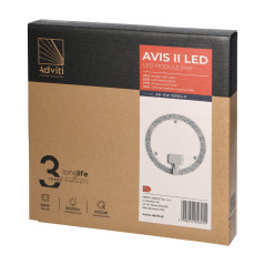 AVIS II LED-panel ljuspanel LED 24W, 2400lm, 4000K, Ø 215 | HandlaSmidigt.se