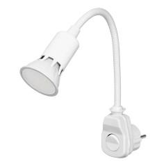 Stickproppslampa med LED-lampa, vit | HandlaSmidigt.se