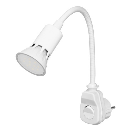 Stickproppslampa med LED-lampa, vit
