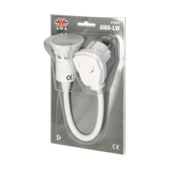 Stickproppslampa med LED-lampa, vit | HandlaSmidigt.se