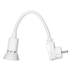 Stickproppslampa med LED-lampa, vit | HandlaSmidigt.se