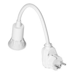Stickproppslampa med LED-lampa, vit | HandlaSmidigt.se
