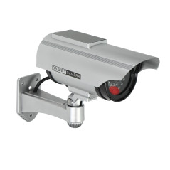Fånga av ett övervakningskamera CCTV med solpanel.
