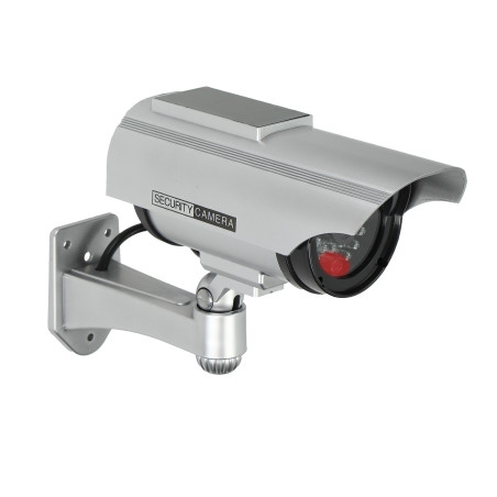 Fånga av ett övervakningskamera CCTV med solpanel.