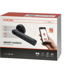 Digital kodlås med pekskärm, fingeravtrycksläsare och SMART-funktion, svart | HandlaSmidigt.se