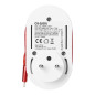 Adapter med USB-laddare och laddningskabel (typ C + Lightning), 1x2P+Z Schuko, 2xUSB (Typ A+C), max 3,4A