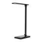 ISIYO LED 7W Skrivbordslampa med induktiv laddning och USB, 390lm, 3000-4000-6000K, färgtemperaturändring och dimningsfunktion.