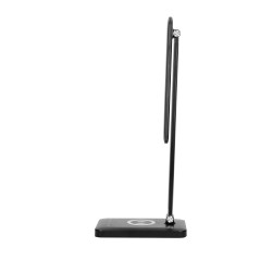 ISIYO LED 7W Skrivbordslampa med induktiv laddning och USB, 390lm, 3000-4000-6000K, färgtemperaturändring och dimningsfunktion.