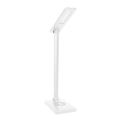 ISIYO LED 7W Skrivbordslampa med induktiv laddning och USB, 390lm, 3000-4000-6000K, färgtemperaturändring och dimningsfunktion