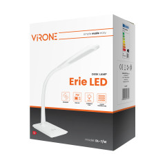 ERIE LED DIM 7W, skrivbordslampa, 400lm, vit, dimnings- och färgtemperaturändringsfunktion 3000K-4000K-6000K