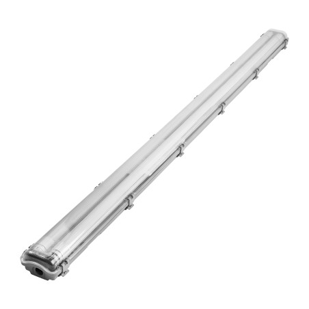 VUMBI II T8 LED 2x22W armatur med dammtät T8 LED-lampor, 4800lm, IP65, 4000K | HandlaSmidigt.se