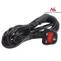 MCTV-806 42160 Strömkabel 3-pin 1,5m GB-kontakt