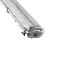 VUMBI II T8 LED 2x22W armatur med dammtät T8 LED-lampor, 4800lm, IP65, 4000K | HandlaSmidigt.se
