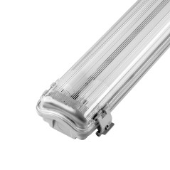 VUMBI II T8 LED 2x22W armatur med dammtät T8 LED-lampor, 4800lm, IP65, 4000K | HandlaSmidigt.se