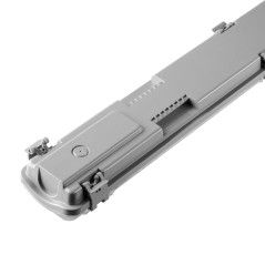 VUMBI II T8 LED 2x22W armatur med dammtät T8 LED-lampor, 4800lm, IP65, 4000K | HandlaSmidigt.se