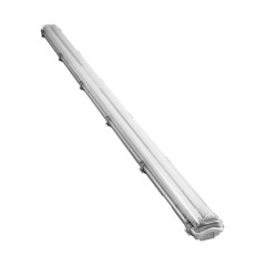 VUMBI II T8 LED 2x22W armatur med dammtät T8 LED-lampor, 4800lm, IP65, 4000K | HandlaSmidigt.se