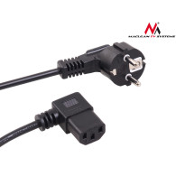 Kabel zasilający Maclean, Kątowy, 3 pin, Wtyk EU, 5m, MCTV-804