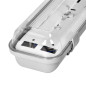 VUMBI III armatur dammtät för T8 LED, IP65, 60cm