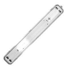 VUMBI III armatur dammtät för T8 LED, IP65, 60cm | HandlaSmidigt.se