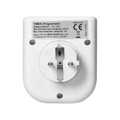 Elektronisk tidsprogrammerare med övre LCD-display, 230 VAC 3680W, 16 omkopplingspunkter, närvarosimulator. | HandlaSmidigt.se