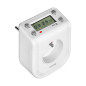 Elektronisk tidsprogrammerare med övre LCD-display, 230 VAC 3680W, 16 omkopplingspunkter, närvarosimulator.