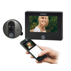 Digital dörrkikare med kamera, rörelsesensor, SMART-funktion och nattbelysning. | HandlaSmidigt.se