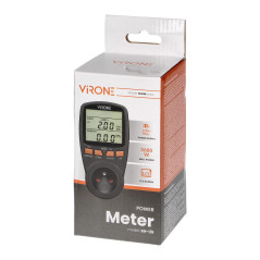 Tvåtakts elmätare, energikalkylator med LCD-display, 2 separata tariffer, inbyggt batteri, svart | HandlaSmidigt.se