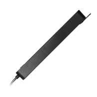 Förlängningssladd 6-vägs 2P+Z(Schuko), med strömbrytare, 3m H05VV-F 3x1,0mm2, Imax-10A, platt stickpropp, svart