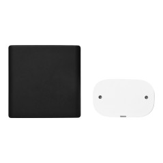 Trådlös batteridriven ringklocka EXTEL diBi Flash Soft, svart | HandlaSmidigt.se