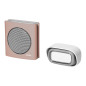 Trådlös batteridriven ringklocka EXTEL diBi Flash Soft, brun