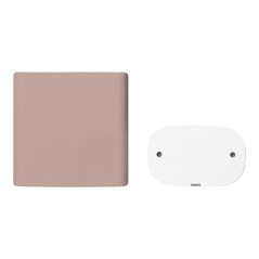 Trådlös batteridriven ringklocka EXTEL diBi Flash Soft, brun | HandlaSmidigt.se