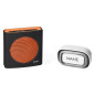 Trådlös batteridriven ringklocka EXTEL diBi Flash Soft, svart orange