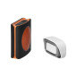 Trådlös batteridriven ringklocka EXTEL diBi Flash Soft, svart orange