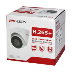 HIKVISION IP-CAM-T240H är en kupolformad IP-kamera med en upplösning på 4Mpx, med IR-belysning och digital brusreducering…
