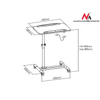MC-671 41869 Laptop-/projektortrolley