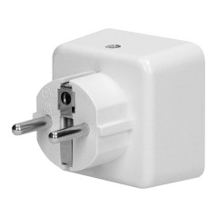 Nattlampa LED med eluttag, 4000K