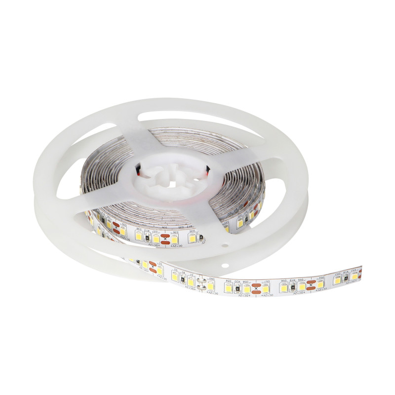 LED-ljusremsa för möbler och dekoration i torra utrymmen, längd 5m, 60 LED-dioder/m, 12V strömförsörjning, valfri färg