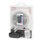 LED-bandset 12V 30L/m 100lm/m 7,2W/m IP20 RGB 5m + RGB-kontroll + 12V-strömförsörjning