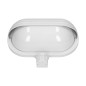 MUSAM, trädgårdsbelysning med rörelsesensor 180 grader, 1x15W, E27, IP44, med skärm, plast, vit