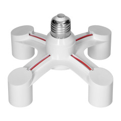 Adapter till ljuskälla E27/4xE27