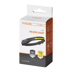 Pannlampa LED COB + XPE med 1200 mAh batteri