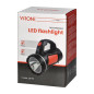 Handhållen ficklampa LED CREE 3W + COB 1W med 1200 mAh batteri.