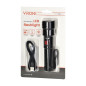 Taktisk ficklampa LED COB 12W med zoomfunktion och 2200 mAh batteri