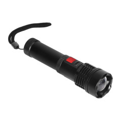 Taktisk ficklampa LED COB 12W med zoomfunktion och 2200 mAh batteri | HandlaSmidigt.se
