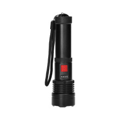 Taktisk ficklampa LED COB 12W med zoomfunktion och 2200 mAh batteri | HandlaSmidigt.se