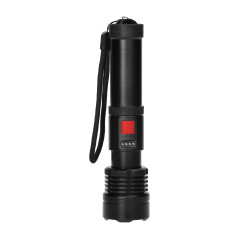 Taktisk ficklampa LED COB 12W med zoomfunktion och 2200 mAh batteri | HandlaSmidigt.se