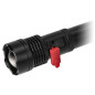 Taktisk ficklampa LED COB 12W med zoomfunktion och 2200 mAh batteri