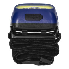 Pannlampa med COB LED och rörelsesensor, uppladdningsbar, blå