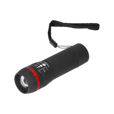 Ficklampa LED 1W med zoom, 60lm, 3xAAA