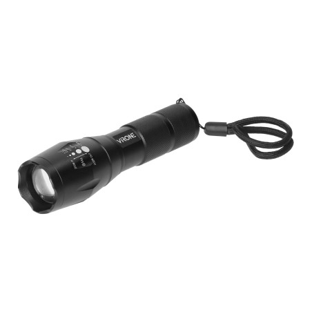 LED-ficklampa CREE 10W med zoom, 800lm, 3 x AAA, aluminiumkonstruktion